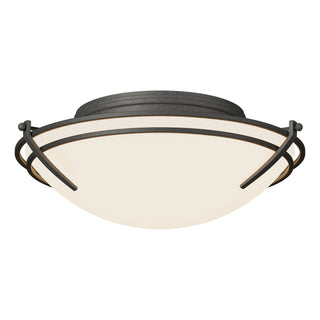 Hubbardton Forge - 124402-SKT-20-GG0098 - Presidio Tryne Flush Mount - Tryne - Natural Iron