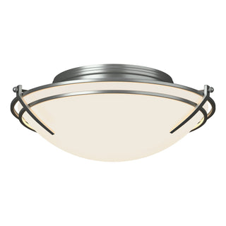 Hubbardton Forge - 124402-SKT-82-GG0098 - Presidio Tryne Flush Mount - Tryne - Vintage Platinum