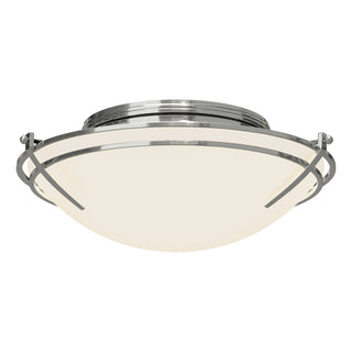 Hubbardton Forge - 124402-SKT-85-GG0098 - Presidio Tryne Flush Mount - Tryne - Sterling