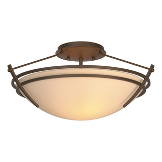 Hubbardton Forge - 124412-SKT-05-SS0047 - Presidio Tryne Small Semi-Flush - Tryne - Bronze