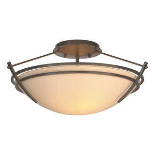 Hubbardton Forge - 124412-SKT-07-SS0047 - Presidio Tryne Small Semi-Flush - Tryne - Dark Smoke