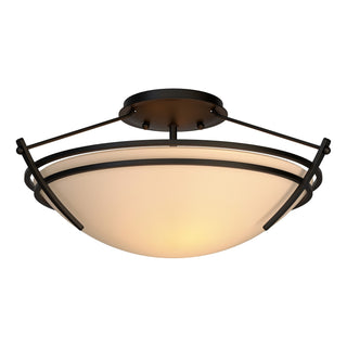Hubbardton Forge - 124412-SKT-10-SS0047 - Presidio Tryne Small Semi-Flush - Tryne - Black