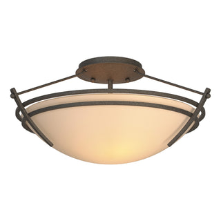 Hubbardton Forge - 124412-SKT-20-SS0047 - Presidio Tryne Small Semi-Flush - Tryne - Natural Iron