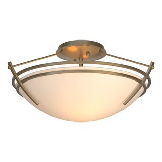 Hubbardton Forge - 124412-SKT-84-GG0047 - Presidio Tryne Small Semi-Flush - Tryne - Soft Gold