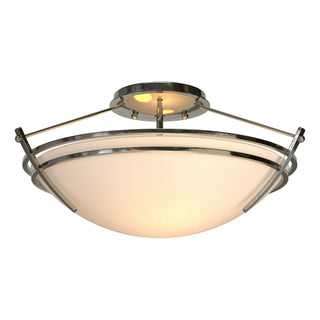 Hubbardton Forge - 124412-SKT-85-GG0047 - Presidio Tryne Small Semi-Flush - Tryne - Sterling