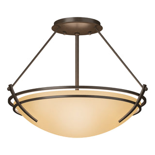 Hubbardton Forge - 124422-SKT-05-SS0047 - Presidio Tryne Semi-Flush - Tryne - Bronze