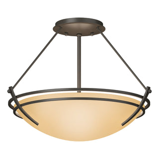 Hubbardton Forge - 124422-SKT-07-SS0047 - Presidio Tryne Semi-Flush - Tryne - Dark Smoke
