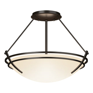 Hubbardton Forge - 124422-SKT-14-GG0047 - Presidio Tryne Semi-Flush - Tryne - Oil Rubbed Bronze