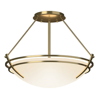 Hubbardton Forge - 124422-SKT-86-GG0047 - Presidio Tryne Semi-Flush - Tryne - Modern Brass