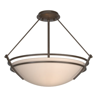 Hubbardton Forge - 124432-SKT-05-SS0020 - Presidio Tryne Semi-Flush - Tryne - Bronze