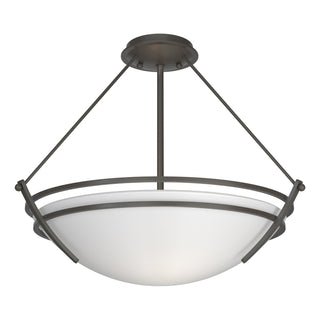 Hubbardton Forge - 124432-SKT-07-GG0020 - Presidio Tryne Semi-Flush - Tryne - Dark Smoke