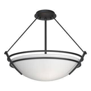 Hubbardton Forge - 124432-SKT-10-GG0020 - Presidio Tryne Semi-Flush - Tryne - Black