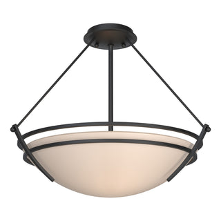 Hubbardton Forge - 124432-SKT-10-SS0020 - Presidio Tryne Semi-Flush - Tryne - Black