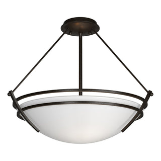 Hubbardton Forge - 124432-SKT-14-GG0020 - Presidio Tryne Semi-Flush - Tryne - Oil Rubbed Bronze