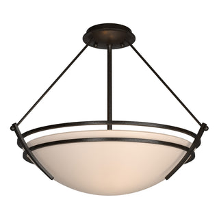 Hubbardton Forge - 124432-SKT-14-SS0020 - Presidio Tryne Semi-Flush - Tryne - Oil Rubbed Bronze