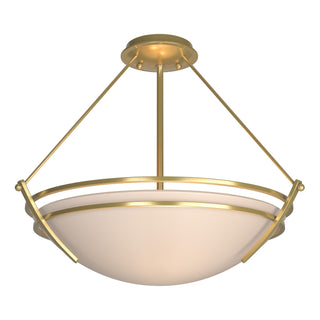 Hubbardton Forge - 124432-SKT-86-SS0020 - Presidio Tryne Semi-Flush - Tryne - Modern Brass