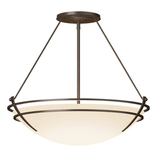 Hubbardton Forge - 124442-SKT-05-GG0054 - Presidio Tryne Large Semi-Flush - Tryne - Bronze