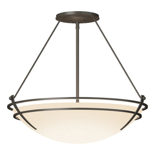 Hubbardton Forge - 124442-SKT-07-GG0054 - Presidio Tryne Large Semi-Flush - Tryne - Dark Smoke