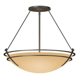 Hubbardton Forge - 124442-SKT-07-SS0054 - Presidio Tryne Large Semi-Flush - Tryne - Dark Smoke