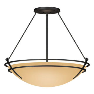 Hubbardton Forge - 124442-SKT-10-SS0054 - Presidio Tryne Large Semi-Flush - Tryne - Black