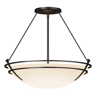 Hubbardton Forge - 124442-SKT-14-GG0054 - Presidio Tryne Large Semi-Flush - Tryne - Oil Rubbed Bronze