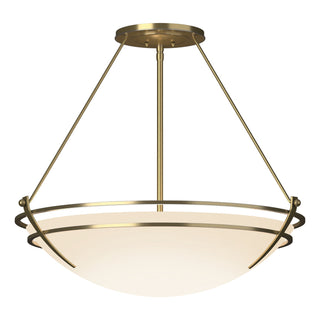 Hubbardton Forge - 124442-SKT-86-GG0054 - Presidio Tryne Large Semi-Flush - Tryne - Modern Brass