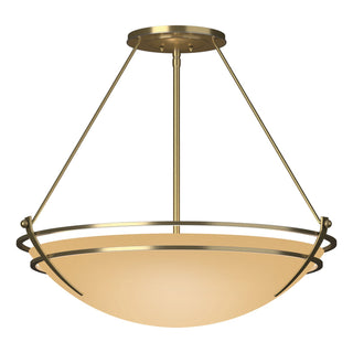 Hubbardton Forge - 124442-SKT-86-SS0054 - Presidio Tryne Large Semi-Flush - Tryne - Modern Brass