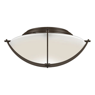 Hubbardton Forge - 124550-SKT-05-GG0098 - Compass Flush Mount - Compass - Bronze