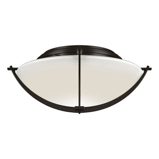 Hubbardton Forge - 124550-SKT-14-GG0098 - Compass Flush Mount - Compass - Oil Rubbed Bronze