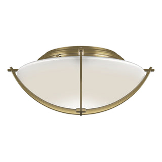Hubbardton Forge - 124550-SKT-86-GG0098 - Compass Flush Mount - Compass - Modern Brass