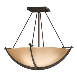 Hubbardton Forge - 124555-SKT-05-SS0020 - Compass Small Semi-Flush - Compass - Bronze
