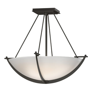 Hubbardton Forge - 124555-SKT-07-GG0020 - Compass Small Semi-Flush - Compass - Dark Smoke