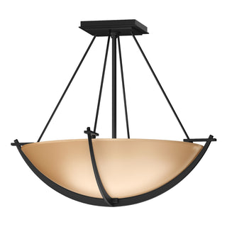 Hubbardton Forge - 124555-SKT-10-SS0020 - Compass Small Semi-Flush - Compass - Black