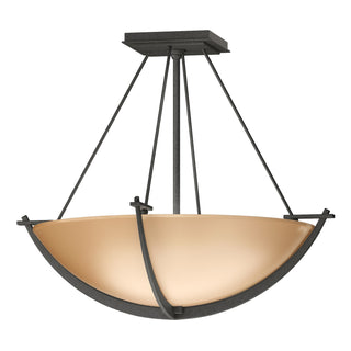 Hubbardton Forge - 124555-SKT-20-SS0020 - Compass Small Semi-Flush - Compass - Natural Iron