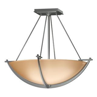 Hubbardton Forge - 124555-SKT-82-SS0020 - Compass Small Semi-Flush - Compass - Vintage Platinum
