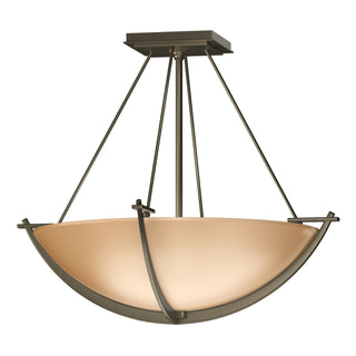 Hubbardton Forge - 124555-SKT-84-SS0020 - Compass Small Semi-Flush - Compass - Soft Gold