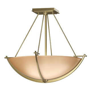 Hubbardton Forge - 124555-SKT-86-SS0020 - Compass Small Semi-Flush - Compass - Modern Brass