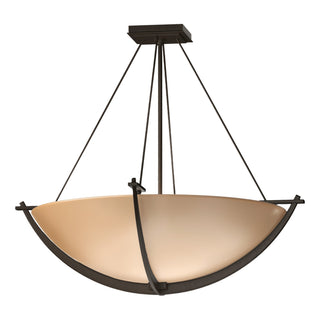 Hubbardton Forge - 124560-SKT-05-SS0054 - Compass Large Semi-Flush - Compass - Bronze