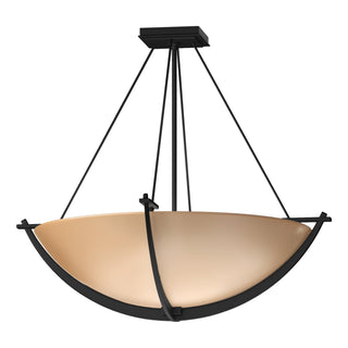 Hubbardton Forge - 124560-SKT-10-SS0054 - Compass Large Semi-Flush - Compass - Black