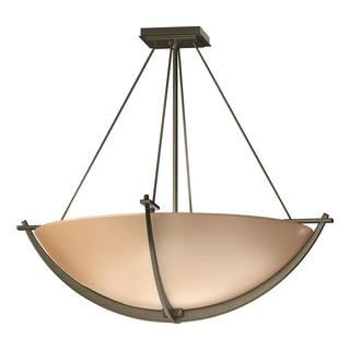 Hubbardton Forge - 124560-SKT-84-SS0054 - Compass Large Semi-Flush - Compass - Soft Gold