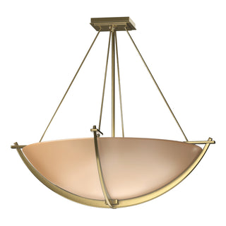 Hubbardton Forge - 124560-SKT-86-SS0054 - Compass Large Semi-Flush - Compass - Modern Brass