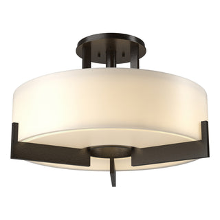 Hubbardton Forge - 126403-SKT-14-GG0216 - Axis Semi-Flush - Axis - Oil Rubbed Bronze