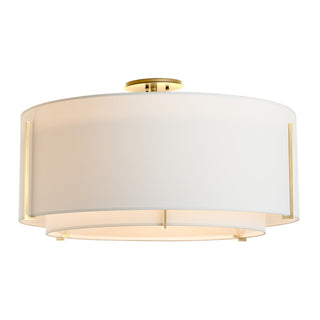 Hubbardton Forge - 126505-SKT-86-SF2290-SF2899 - Exos Large Double Shade Semi-Flush - Exos - Modern Brass