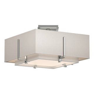 Hubbardton Forge - 126507-SKT-85-SF1205-SE1605 - Exos Square Small Double Shade Semi-Flush - Exos - Sterling