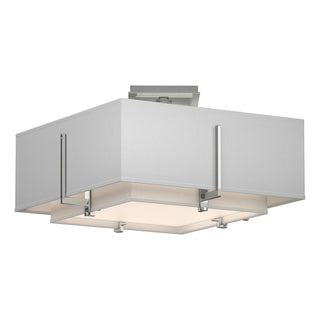 Hubbardton Forge - 126507-SKT-85-SF1205-SF1605 - Exos Square Small Double Shade Semi-Flush - Exos - Sterling
