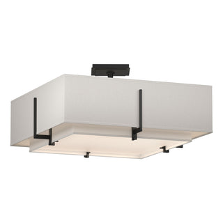 Hubbardton Forge - 126510-SKT-10-SF1605-SE2012 - Exos Square Double Shade Semi-Flush - Exos - Black