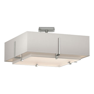 Hubbardton Forge - 126510-SKT-85-SF1605-SE2012 - Exos Square Double Shade Semi-Flush - Exos - Sterling