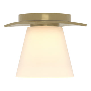 Hubbardton Forge - 126601-SKT-86-GG0242 - Wren Flush Mount - Wren - Modern Brass