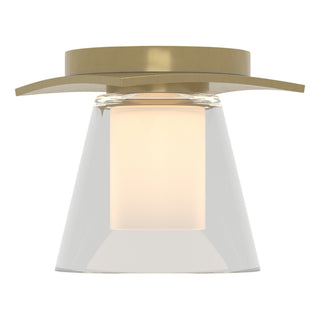Hubbardton Forge - 126601-SKT-86-ZU0284 - Wren Flush Mount - Wren - Modern Brass