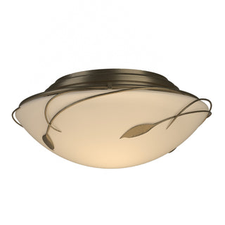 Hubbardton Forge - 126709-SKT-84-GG0098 - Forged Leaves Flush Mount - Leaf - Soft Gold